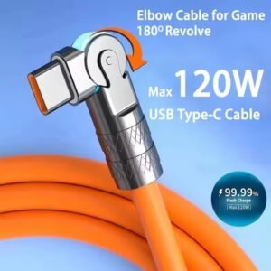 180° Rotatable USB Type-C Fast Charging Cable